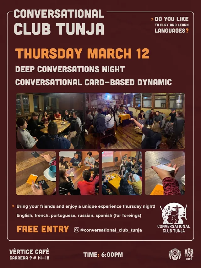 Conversational Club Tunja: Deep Conversations Night