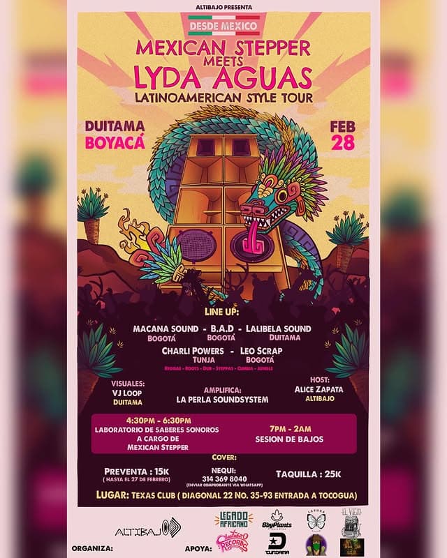 Mexican Stepper y Lyda Aguas en Duitama